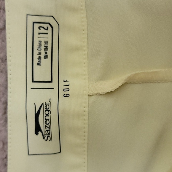 Slazenger | Blue-gray Golf Skort with Pale Yellow Trim Size 12 - Picture 6 of 6